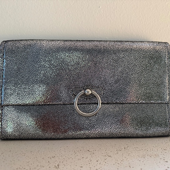 Rebecca Minkoff Jean clutch in silver - Picture 1 of 8